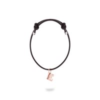 Pulsera Damiani My First Lettere in Cuero Diamante 20062641 - 20062641